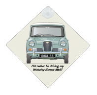 Wolseley Hornet MkII 1963-66 Car Window Hanging Sign